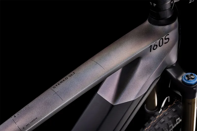 2022 Cube Stereo Hybrid 160 HPC SLT 625 27.5 Full-Sus Electric MTB - Small - Silver-5